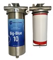 Магистральный (проточный) обезжелезивающий фильтр для скважины НАША СТАЛЬ Big-Blue 10 НСЖБ10