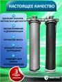 Фильтр для очистки воды из скважины двухступенчатый Наша Сталь, обезжелезивание и постфильтр(угольный) BIG BLUE 20 10401
